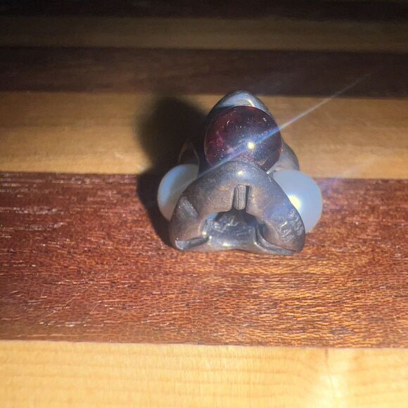 Trollbeads Jewelry - Trollbeads RARE Sterling Silver Pure Passion RETIRED Freshwater Pearls, Garnet